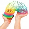 Fgnuay Spirale Arc en Ciel,Multicolore ，Fournitures de Printemps Magiques,Ressort Magique en Plastique 3,4 Pouces / 8,7 cm 