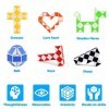 FENGQ Mini Serpent Magique 32PCS, Cube de Serpent Magique, Jouets de Puzzle de Serpent pour garçons/Filles pour Les remplisse