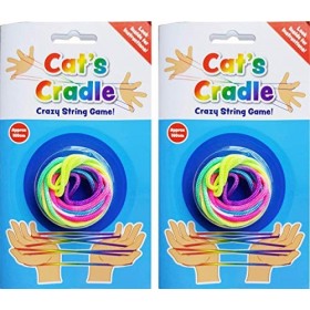 CRADLERZ PMS - Ficelle Magique Cats Cradles,, String Art Fluo Multicolore x2 