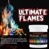 Feu Mystique,Feu Mystique en Poudre,Feu Multicolore et Mystique,Poudre pour Colorer Les Flamme,Usage Extérieur Camping ou Jar