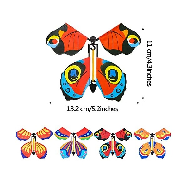 CYH Papillon Volant Magique, 20 Pièces Magic Flying Butterfly Toy, Papillon Magique Volant Ensemble pour Surprise Cadeaux Mar