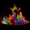 The Glowhouse Lot de 12 Magic Neon Flames Fire Colorant Mystical Color Change Flame