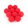 Boule éponge, 10pcs haute qualité durable rouge doux éponge balles magiques pour la rue classique comédie astuce accessoires