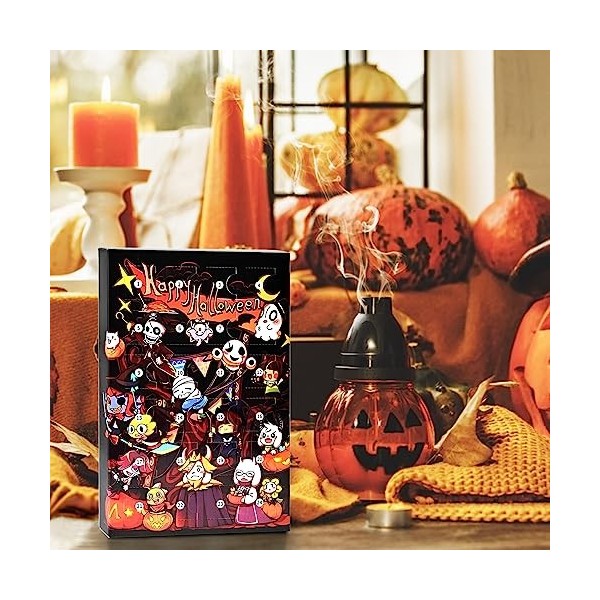 Calendrier de lavent Halloween 2023 Enfants 24 Jours dHalloween Jouets Surprises Countdown Cadeaux de La Toussaint Garçons 
