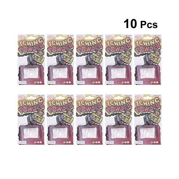 Happyyami 10pcs poudres démangeaisons Paquets ingrédients spéciaux Blague Blague Blague Gag Drole Blague Blague Magie Hallowe