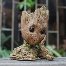 GTLAOGS Groot Pot de Fleurs Gardiens de la Galaxie Figurines bébé modèle Mignon Jouet Stylo Pot