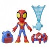 Marvel Spidey et Ses Amis Extraordinaires Web-Spinners, Figurine Spidey avec Accessoire Toile