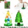 2 Sapin de Noël Magique,ACTOYS Cristal Magique Arbre de Noël,Sapin en Papier coloré,Mini Jouet Fantaisie,Cadeau de Noël pour 