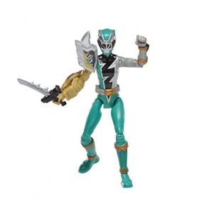 Power Rangers Dino Fury, Ranger Vert avec Manche Sprint, Figurine de 15&nbsp;cm avec clé Dino Fury et Sabre Chromafury Multicolore