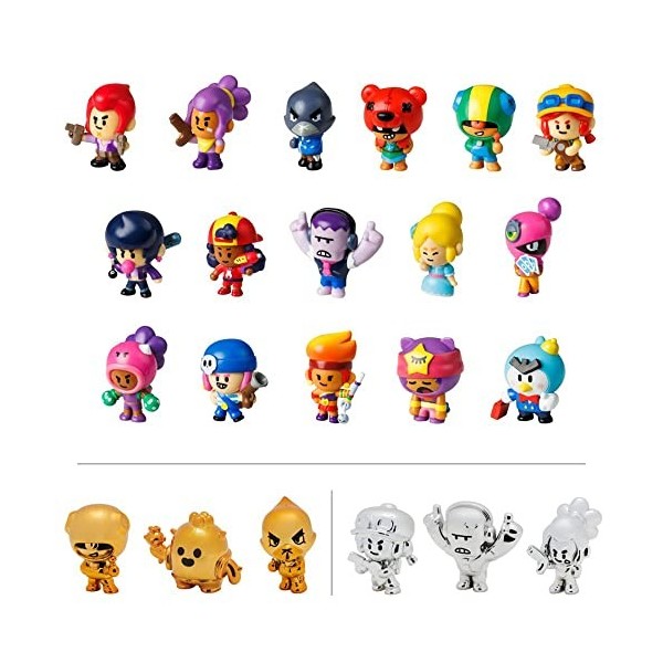 Brawl Stars P.M.I Collectible Figures - 3 Pack S1 Random BRW2021 