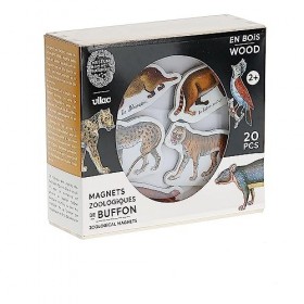 Vilac - Magnets Zoologiques de Buffon - Muséum National dHistoire Naturelle - Apprentissage des Animaux - 20 Pièces - pour E