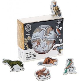 Vilac - Magnets Zoologiques de Buffon - Muséum National dHistoire Naturelle - Apprentissage des Animaux - 20 Pièces - pour E