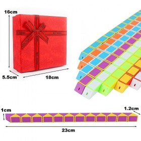 NVIYAM Mini Magic Snake, Serpent Magique 24 Blocs Magic Snakes, Cadeau Anniversaire Enfants avec Une Belle Boîte Cadeau Rouge