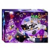 Dapuly Calendrier de lAvent de Noël, 24 pièces Magician Tricks Kit daccessoires pour débutant Magic Prop Performance Show C