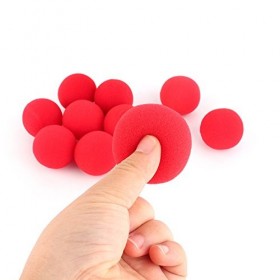 HEEPDD 10 pièces Boules déponge Rouges, Boules déponge Magiques Boules de Mousse Magiques Boules déponge Douces légères po