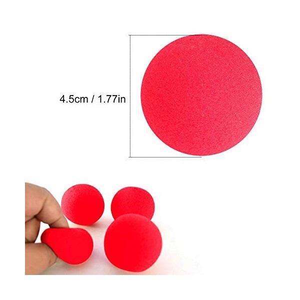 HEEPDD 10 pièces Boules déponge Rouges, Boules déponge Magiques Boules de Mousse Magiques Boules déponge Douces légères po