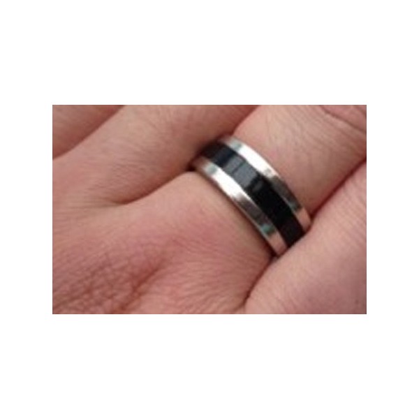 Tour de magie Bague aimantée Black 21mm 