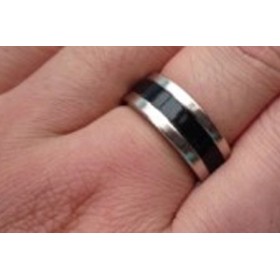 Tour de magie Bague aimantée Black 20mm 