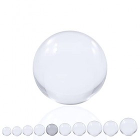 Juggle Dream Balle de Contact Acrylique Transparente 80 mm - Balles de Performance de Manipulation de Jonglerie