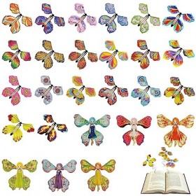 Waldspring 20 Pièces Papillon Volant Magique, Papillon Magique Senvolent dans des Boîtes et des Livres, Papillon Volant pour