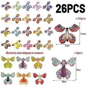 Waldspring 20 Pièces Papillon Volant Magique, Papillon Magique Senvolent dans des Boîtes et des Livres, Papillon Volant pour
