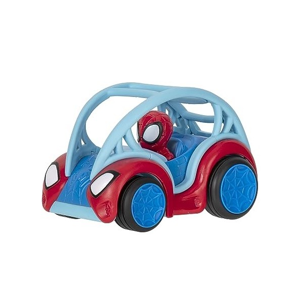 Power Rollers Spidey de Marvel’s Spidey et Ses Incroyables Amis - Voiture de 15 cm Qui Recule et Qui se retourne - Jouets m