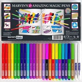 Marvins Magic - Superbe ensemble dart comprenant un livre de croquis brillant, un livre de coloriage et 25 stylos magiques 