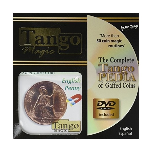 MMS Steel Core Coin English Penny with DVD D0031 by Tango - Trick by M & Ms