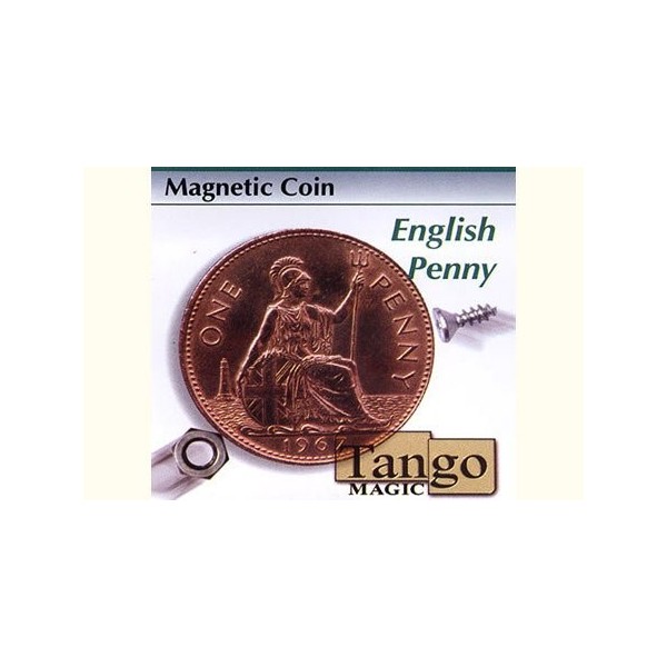 Magnetic Coin English Penny w/DVD by Tango - Trick D0027 