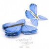 10 Cartes Papillons Volants + 10 Papillons Magiques Bleus, spécial Annonce Naissance, Fête Prénatale, Anniversaire, Mariage