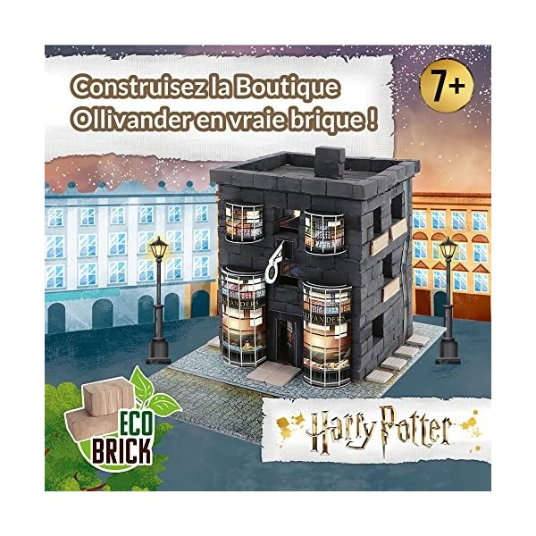 Trefl - Brick Trick Harry Potter - Ollivanders Wand Shop - Construire avec des Briques, Boutique Ollivander avec des Baguett