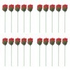 Zerodis Flamme Apparaissant Rose, 20 Pcs Feu Tour De Magie Flamme Apparaissant Fleur Professionnel Magicien Props pour Les Fê