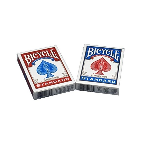 US Playing Card Co. Cartouche Bicycle 6 Rouges / 6 Bleus 