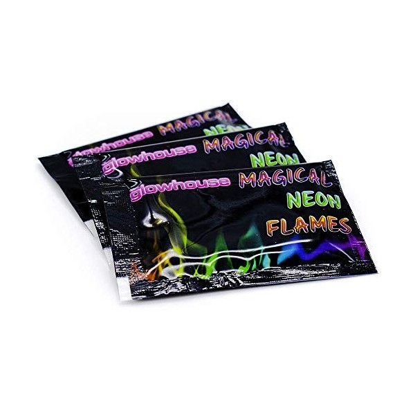 The Glowhouse Neon Flames Fire Magic Colorant Paquet de 50 