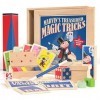 Marvins Magic - Treasured Tricks Wooden Magic Tricks Set for Kids | Includes Escaping Coloured Blocks, Vanishing Rabbit Illu