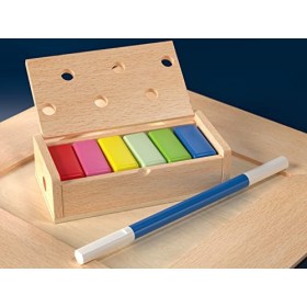 Marvins Magic - Treasured Tricks Wooden Magic Tricks Set for Kids | Includes Escaping Coloured Blocks, Vanishing Rabbit Illu