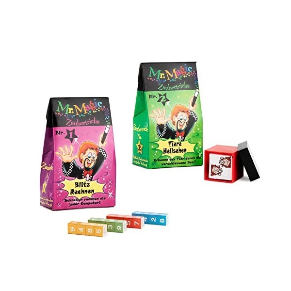 Trendhaus Mr. Magic Tours de Magie, 8 Mini boîtes partir de 6 Ans, Cadeaux Magiques pour lanniversaire des Enfants, 4032722