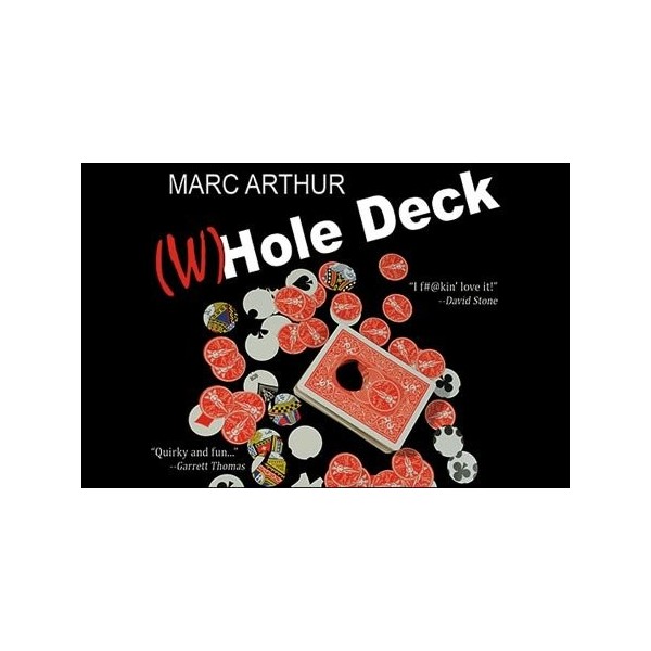  W Hole Deck Gimmick + DVD Bleu - Marc Arthur