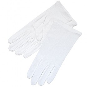 12 Paires de Gants blancs Taille standard