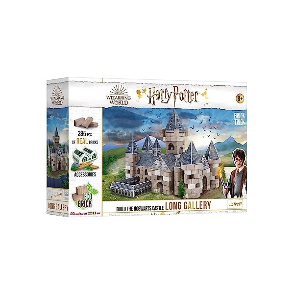 Trefl Brick Trick Costruisci con i mattoncini - Long Gallery, Galleria lunga - Harry Potter, Hogwarts, Magia, oltre 385 matto