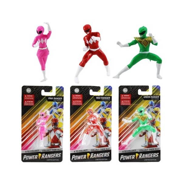 Toptoys2u Bargain Bundles Ensemble de Mini Figurines Power Rangers en édition limitée de 1 à 2,5 Pouces de 6,5 cm - Rangers V