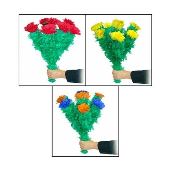 Blooming Feather Bouquet Magic Tricks Triple by D. Robbins