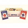 US Playing Card Company Bicycle Format Jumbo Index 6 Bleus / 6 Rouges 