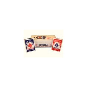 US Playing Card Company Bicycle Format Jumbo Index 6 Bleus / 6 Rouges 