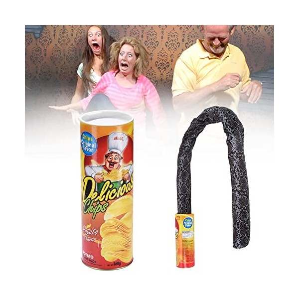 YISKY Jouets Prank Pomme de Terre Chips Serpent, Halloween Pop Up Snake, Chips de Pomme de Terre Peut farces drôles, Hallowee