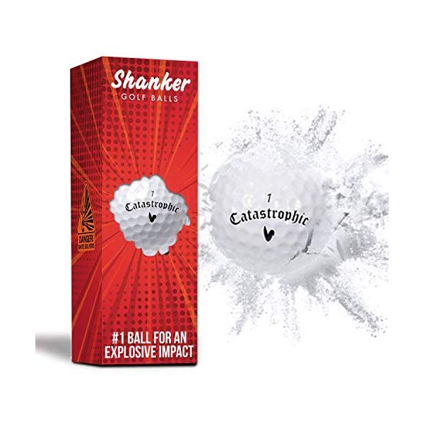 Shanker Golf Balles de Golf Explosives - Balles Farces et Attrapes Qui Explosent à lImpact – Balles de Golf Humour Amusantes