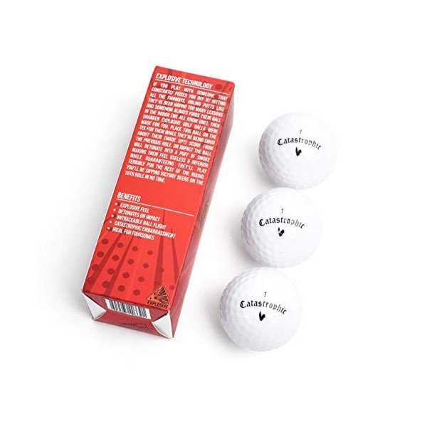 Shanker Golf Balles de Golf Explosives - Balles Farces et Attrapes Qui Explosent à lImpact – Balles de Golf Humour Amusantes