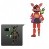 Funko Action Figure: Five Nights at Freddys FNAF Pizza Sim - Rockstar Foxy - Glow in The Dark Translucent - FNAF Pizza Sim