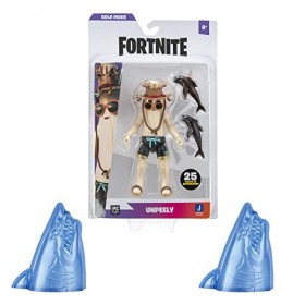 Fortnite Solo Mode Fnt0895 ensemble DAccessoires de Collection de Requins Avec 1 Figurine Articulée de 10,2 Cm Multicolore E