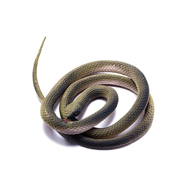 Serpent de Simulation en Caoutchouc Fake Python de Animal Jouet Farces et Attrapes pour laccessoires Halloween ou la Journée